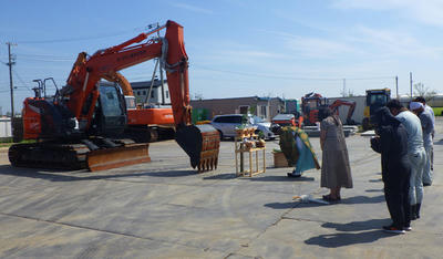 新重機納車のお祓い