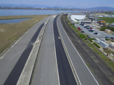 一級河川鍋田川地震・高潮対策工事(その１)